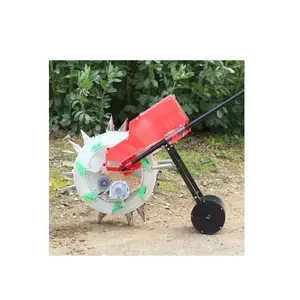 Agricultural hand 1 rows vegetable manual rice seeder hand push seeder with fertilizer