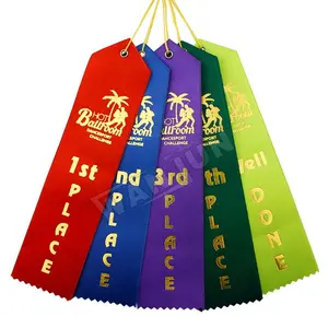 Personalizza il design stampa bulk satin 8 "sport ribbon award 1st 2nd 3rd