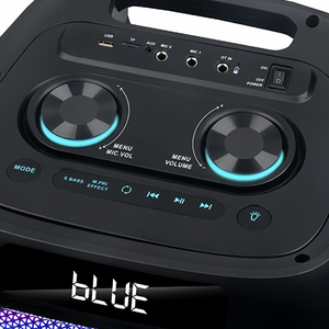 Altavoces Inalámbricos NDR-1306 1308 1310 1312 <span class=keywords><strong>para</strong></span> Karaoke con Luces LED RGB, Control Remoto, Salida <span class=keywords><strong>de</strong></span> Audio y Diseño Portátil - Product Image 5