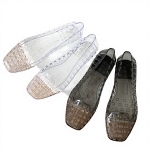 Nuevas Sandalias de Plataforma Coreanas para Mujer 2025, Zapatillas de Gelatina con Punta Cuadrada de PVC, Estilo Slip-On, Casuales de Verano para Exteriores - Product Image 5