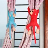 Long bras singe peluche jouet rideau sangle singe poupée rideau boucle vélo électrique Anti-collision poupée enfants tissu poupée