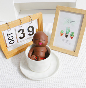 African Baby <b>Doll</b> Slow Rebound Squeeze Toy for Kids Pretend <b>Play</b> Stress Relief Handheld Soft <b>Doll</b> with Colorful Underwear - Product Image 1