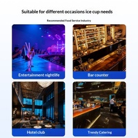 Machine à glaçons au dioxyde de carbone (CO2), modèle compact pour bar, refroidisseur et congélateur instantané de verres pour bars et restaurants