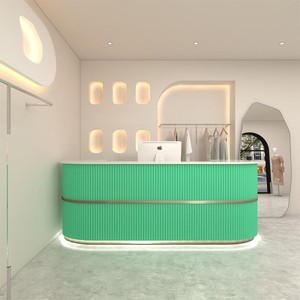Quầy lễ tân tối giản nổi tiếng trên mạng dành cho các tiệm làm đẹp và cửa hàng quần áo, quầy hiện đại với quầy bar salon cho thiết kế cửa hàng - Product Image 4