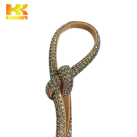 Bande de strass holographique dorée de 8 mm à 6 rangées, matériau pour chaussures, ruban thermocollant, accessoire diamant iridescent, largeur et longueur personnalisables
