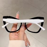 Lunettes d'ordinateur QSKY œil de chat colorées style populaire pour femmes, lunettes optiques surdimensionnées en gros