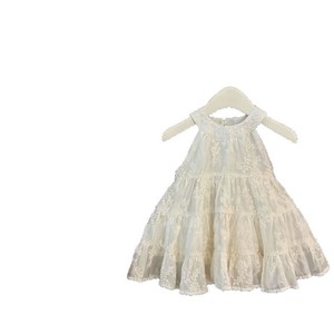 Child Star Circle Baby Girl Crochet Embroidered Halter A-Line Dress Breathable Vacation Princess Dress - Product Image 5