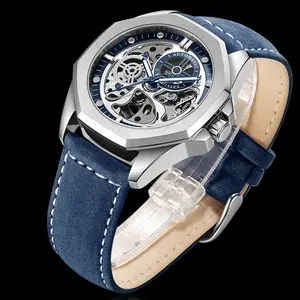 Relojes Hombre New Reloj Automtico Para Hombres Custom Luxury Man Skeleton WristWatch Men Waterproof Orologio Automatic Mechanical Watches