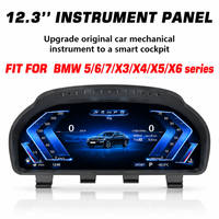Untuk X5 X6 E60 E61 E62 E70 E71 Dashboard Displayer Multi UI Theme Digital Cluster Speedometer LCD Dashboard Suku Cadang Pengganti