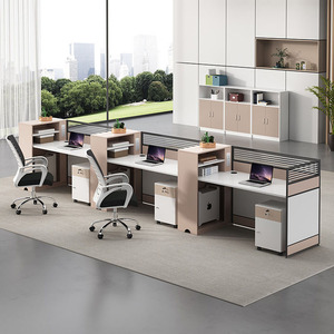 Paravent de séparation moderne en bois, réglable et durable, pour écoles, lieux de travail, hôpitaux, personnel financier, et bureaux d'étude et de travail - Product Image 1