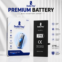 Baterai Lithium Isi Ulang DOUBLE PONY PREMIUM Berkualitas Tinggi Cocok untuk Model iPhone X 2716mAh Tersedia