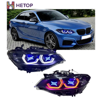 Phare HETOP F22 2016-2018 RGB Style OSS Série 2 Module RGB Amélioré DRL Style Ikon Phare LED Lentille Laser pour BMW