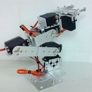 Neuer Einfacher Roboterarm vom Hersteller 6-Freiheitsgrade 3D-Drehbarer Roboterarm Einfache Basisversion Großhandel ohne <span class=keywords><strong>Servo</strong></span> - Product Image 4