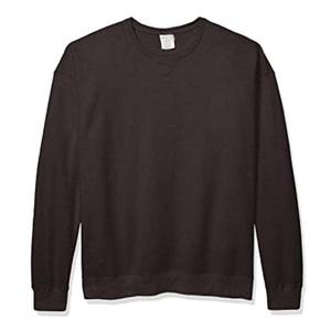 Sweat-shirt d'hiver oversize pour homme, doublé en flanelle à carreaux, 100% coton, sans capuche, échantillon gratuit, broderie personnalisée, impression de logo, OEM Plus - Product Image 3