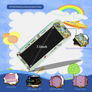 Multifunctional Student ABS <strong>Pencil</strong> Box Writing Tablet LCD <strong>Pencil</strong> <strong>Case</strong> with Pen and Battery - Product Image 4