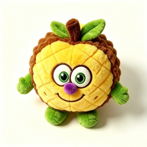 Peluche de Piña Amarilla y Verde Personalizado, Peluche de Piña Redonda y Regordeta, Juguete de Peluche de Fruta Tropical para Niños - Product Image 5