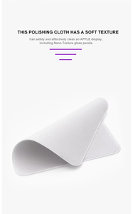 Paño de pulido de microfibra para dispositivos Apple <span class=keywords><strong>Macbook</strong></span> <span class=keywords><strong>Limpiador</strong></span> de <span class=keywords><strong>pantalla</strong></span> para teléfonos inteligentes y computadoras - Product Image 2