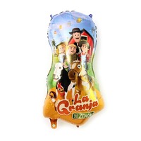 Ensemble de ballons en aluminium sur le thème du cowboy - Formes de bottes et de chapeaux en Mylar pour la décoration de fêtes sur le thème de la ferme, du rodéo et du western (Vente en gros MOQ 200)