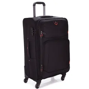 2019 गर्म बेच 3 pcs सेट 20 24 28 इंच ट्राली सूटकेस रोलर सामान बैग 4 पहियों नरम पॉलिएस्टर सामान
