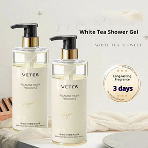 Viters Aminoácido Té Blanco Champú Control de Aceite Caspa Crema Antipruriginosa Botella de Vidrio Fragancia Duradera Jabón Corporal Acondicionador - Product Image 2