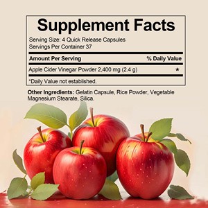 Cápsulas de Vinagre de Sidra de Manzana Directas de Fábrica, Favorecen la Función Digestiva Saludable y la Pérdida de Peso con Suplemento Dietético - Product Image 5