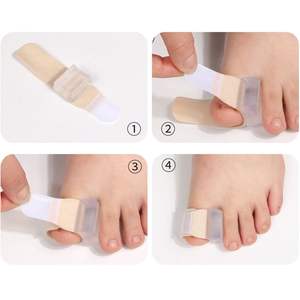 Séparateur d'orteils en gel de silicone souple, confortable et réglable, orthèse correctrice pour <span class=keywords><strong>hallux</strong></span> <span class=keywords><strong>valgus</strong></span> et orteils superposés, pour hommes et femmes - Product Image 6