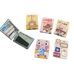 Espejo de maquillaje portátil <span class=keywords><strong>plegable</strong></span> de dibujos animados creativos Lovely Girl Heart New Espejo de tocador de doble cara puede ser al por mayor - Product Image 5
