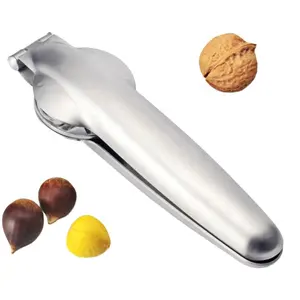 Bán Hot 2 Trong 1 Thép Không Gỉ Nhanh Chestnut Clip Walnut Kìm Kim Loại Nut Cracker Sheller Nut Opener Dụng Cụ Nhà Bếp Cutter