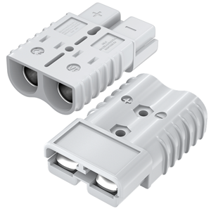 Connecteur de charge de batterie 600V 350A, 2 pièces, prise d'alimentation 2/0 AWG avec contacts en cuivre mâle/femelle pour treuil automobile - Product Image 1