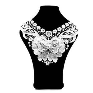 Adornos para mujer, cuello bordado, encaje soluble en agua, cuello falso 3D para vestidos de mujer - Product Image 4