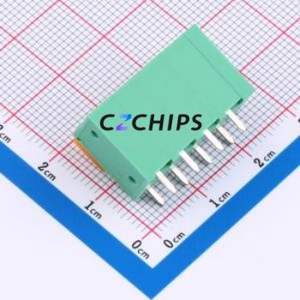 MX142V-5.08-04P-GN01-Cu-A Spring Terminal Block Through hole Component (THT),P=5.08mm Connector 1x4P 5.08mm Green Through Hole - Product Image 2