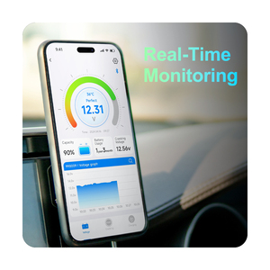 Monitor de Batería Digital BVM48 12V 24V 48V con Sensor de Temperatura y Almacenamiento de Datos de 30 Días para RV, <span class=keywords><strong>Barco</strong></span> y Energía Solar - Product Image 2