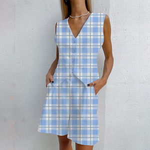 Conjunto de Chaleco y Pantalones Cortos de Verano, Traje Casual sin Mangas para Mujer, Conjunto de Dos Piezas a la Moda - Product Image 4