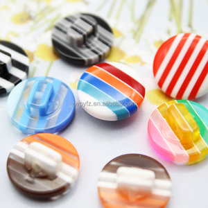 Nút áo nhựa sọc màu tùy chỉnh mới, nút nhựa <span class=keywords><strong>1</strong></span> lỗ, nút trẻ em, phụ kiện quần áo nam nữ - Product Image 6