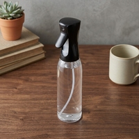 Distributeur et vaporisateur d'huile de cuisson 2-en-1 pour cuisine, 500 ml, idéal pour la pâtisserie et le barbecue, pour l'huile d'olive et autres ingrédients
