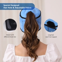 Bandeau réutilisable en gel froid pour le soulagement des migraines, compresse rafraîchissante intégrale de la tête avec couverture à 360° pour les sinus et les tensions