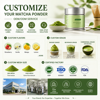 Poudre de Matcha Biologique Premium de Grade Cérémonial, Ingrédient Culinaire, Barista Cérémonial, Maison de Thé 30g OEM