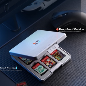 Fournisseur d'usine Organisateur de jeux portable fin Cadeau pour voyageur Accessoires avec coque rigide de protection et doublure souple - Product Image 2