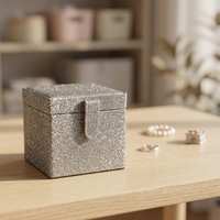 Boîte à bijoux multifonctionnelle en cuir PU fait main LG7173 avec miroir, double couche, étui à bijoux, cadeau pour filles et femmes, porte-bagues