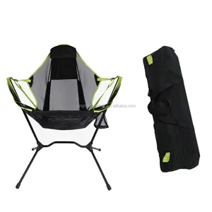 schaukel stuhl liege camping Suppliers-Tragbare Angeln Camping Stuhl Entspannende Luxus Klapp Stühle Hängematte Schwingen Stuhl