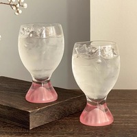 Tasse à bière en forme de trophée de tasse de whisky de jus de boisson de verre de whisky de fond de montagne rose mignon 3D