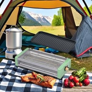 Parrilla Portátil Grande de Acero Inoxidable de la <span class=keywords><strong>Mejor</strong></span> Calidad para Barbacoa al Aire Libre, Fiestas en el Patio y Picnics - Product Image 2