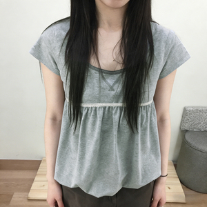 T-shirt décontracté basique à manches courtes pour femme, coupe régulière, amincissant, respirant, en maille, style doux, idéal pour l'été et le quotidien - Product Image 5