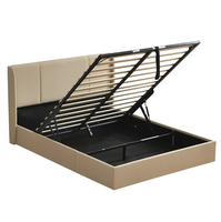Mobilier de chambre à coucher contemporain Lit élévateur à gaz de luxe design Cadre de lit guimauve Mobilier de chambre à coucher nordique Twin King