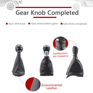 Pomo de Palanca de Cambios Ergonómico Ligero de Cuero Compatible con BMW <span class=keywords><strong>MINI</strong></span> de 5/6 Velocidades - Product Image 4