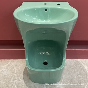 Bassin en céramique pour le lavage des pieds, intérieur/extérieur, avec un design moderne et simple pour la salle de bain - Product Image 6
