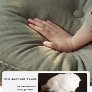 Coussin <span class=keywords><strong>de</strong></span> <span class=keywords><strong>méditation</strong></span> rond tissé <span class=keywords><strong>de</strong></span> couleur unie sur mesure avec support lombaire pour le lit, le sommeil et le salon - Product Image 3