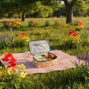 Portavasos Aislado para Picnic y Barbacoa con Diseño Personalizado de Flor de Puakenikeni Hawaiana, Ideal para Transportar Platos Pequeños y Cazuelas - Product Image 6