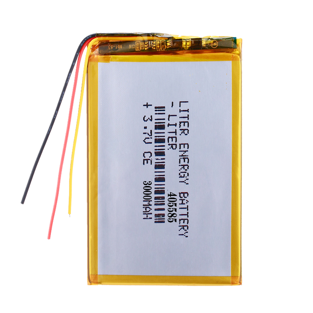 3.7V 405585 Polymer Lithium Li Ion Li-po Rechargeable 3000mAh Battery for Gaming Mobile Phone Tablet PC Power Stock