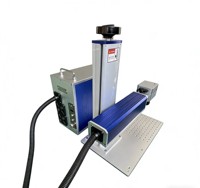 Macchina per marcatura laser a fibra da 30W 50W per bicchieri, tazze e articoli in titanio verniciato a polvere PVD, con rotazione